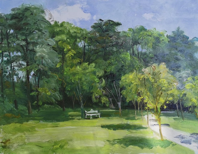 名师公开课--著名油画家左国顺到看球写生示范教学 名师公开课--著名油画家左国顺到看球写生示范教学