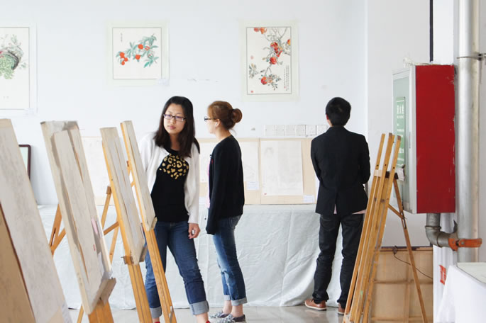 我院2010级学生举办中国画作品展