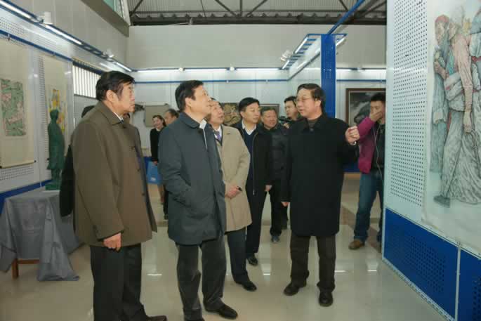 河南省政协靳绥东副主席一行莅临我院考察指导工作