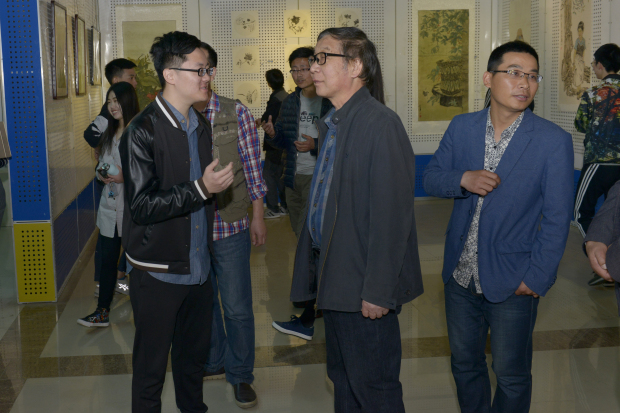 我院绘画专业学生中国画个人展今开幕