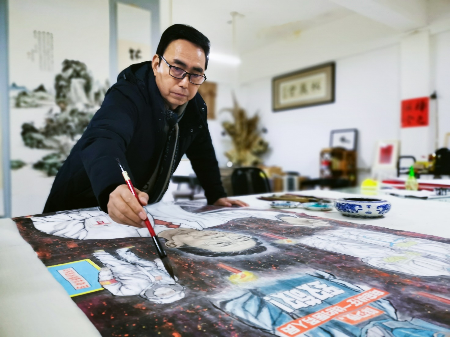 战疫情│我院石品院长创作《中国医魂》致敬抗疫英雄